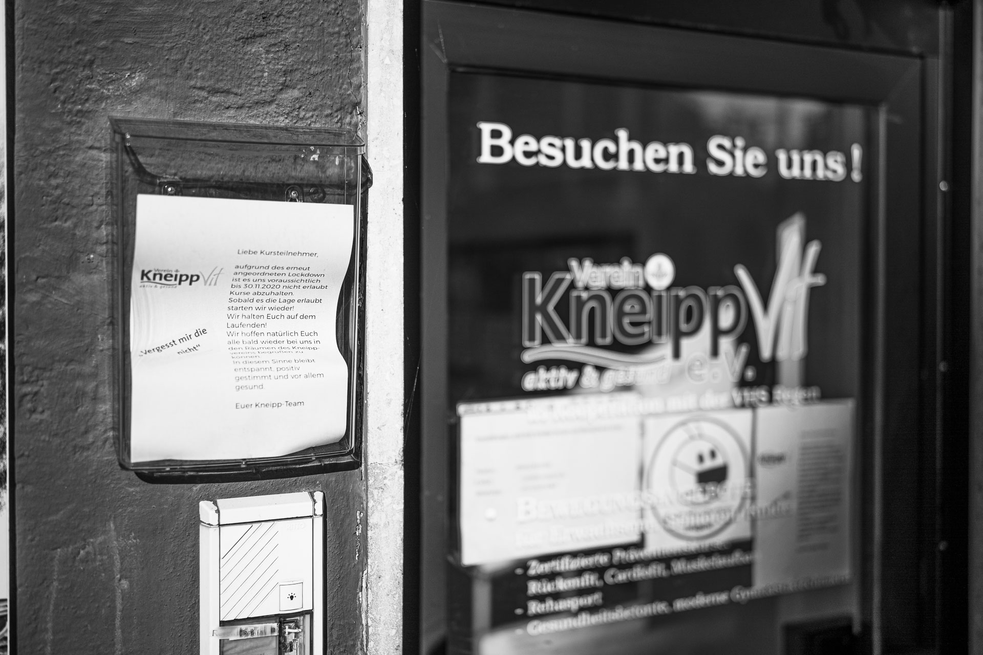 kein Zutritt beim Kneipp Verein